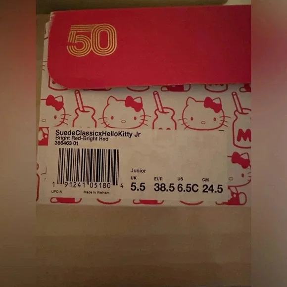 Puma Suede Classic X Hello Kitty NEW In box - Picture 5 of 5